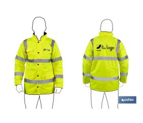 PARKA DE ALTA VISIBILIDAD MODELO ALDEBARÁN AMARILLO TALLA S